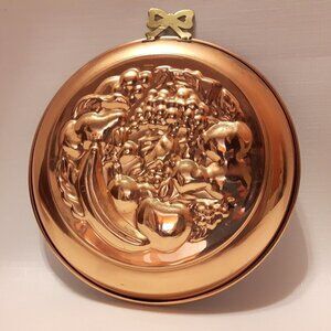 Vintage Himark Copper Shoppe FRUIT Copper Jello Mo